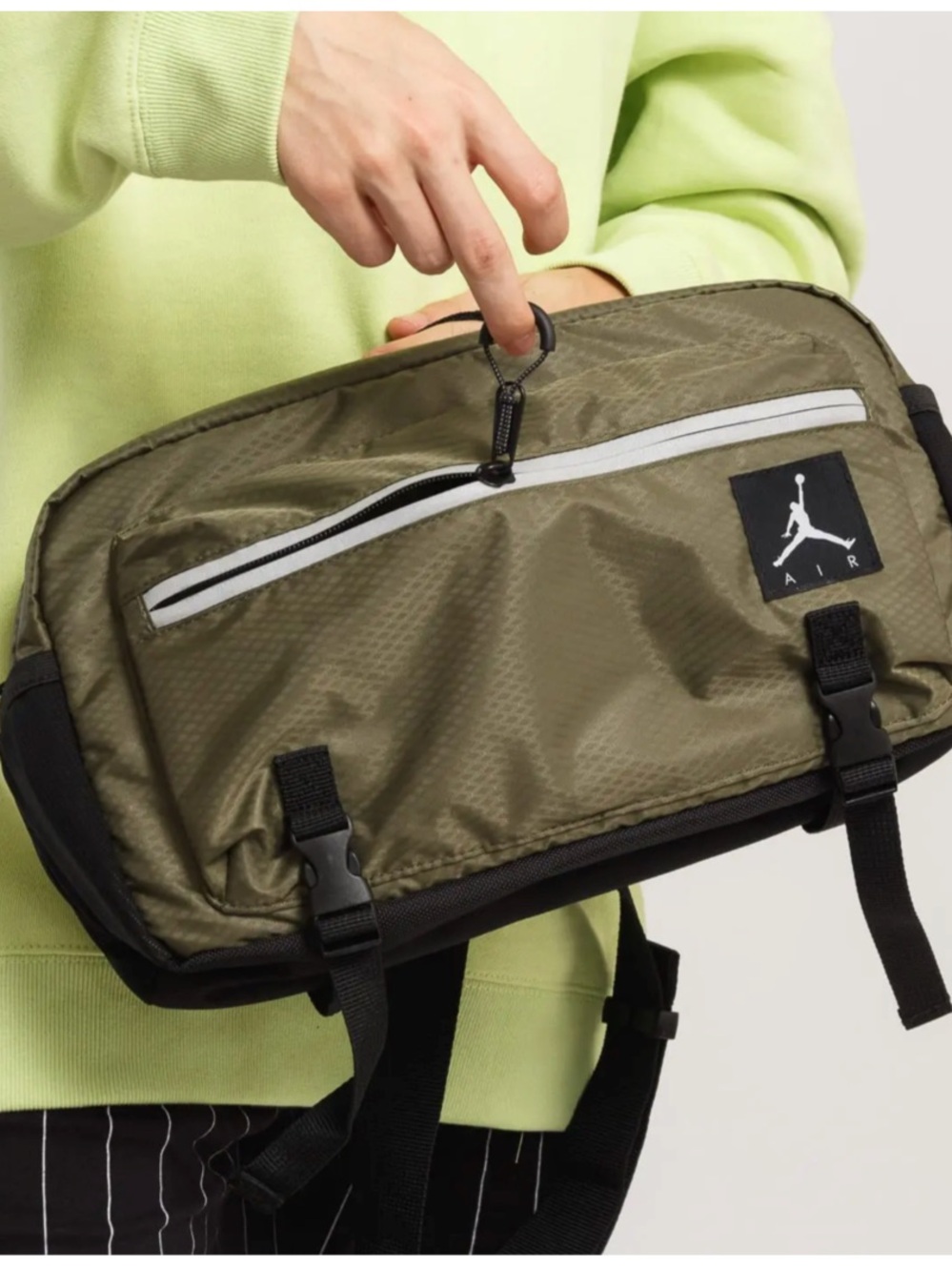 Jordan Brand Jumpman Air Crossbody Bag, Olive/green